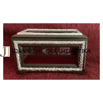 Λειψανοθήκη Δίχρωμη Με Βιτρίνα 