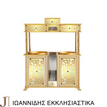 CANDELABRUM BRASS VENTILATED  2Δ Νο50